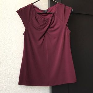 Ann Taylor Burgundy Top SZ-S
